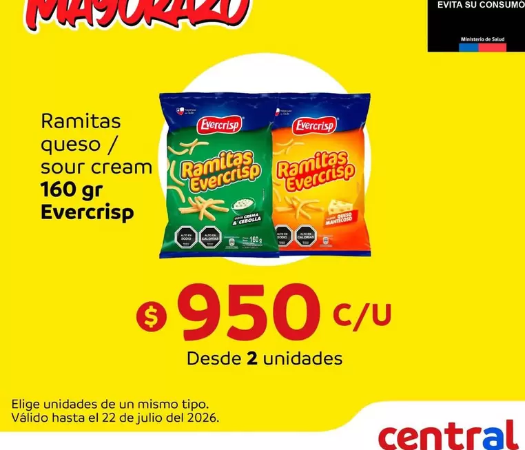 Evercrisp - Ramitas Queso / Sour Cream