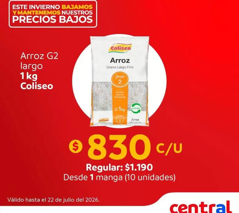 Coliseo - Arroz G2 Largo