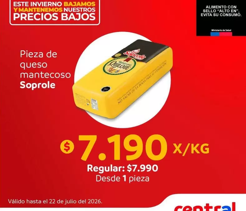 Soprole - Queso Mantecoso