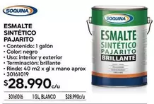 Soquina - Esmalte Sintetico Pajarito