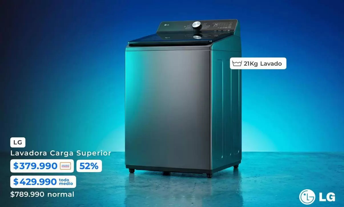 LG - Lavadora Carga Superior
