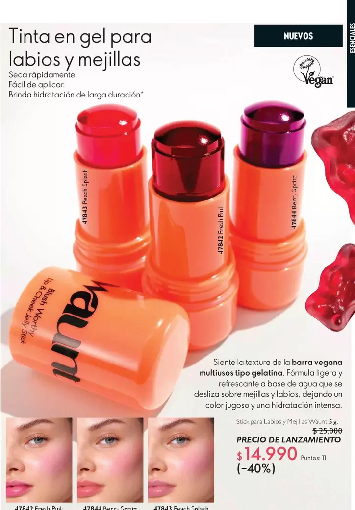 Tinta En Gel Para Labios Y Mejillas