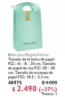 Bolsa Para Regalo Festive Tamano De La Bolsa De Papel