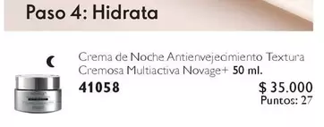 Novage - Crema De Noche Antienvejecimiento Textura Cremosa Multiactiva +