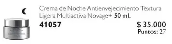 Novage - Crema De Noche Antienvejecimiento Textura Ligera Multiactiva +