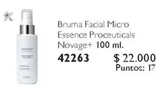 Essence - Bruma Facial Micro  Proceuticals Novage+ 100 Ml.