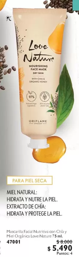 Miel Natural: Hidraty Nature La Piel. Extrac De Chia- Hidraya Protege La Piel