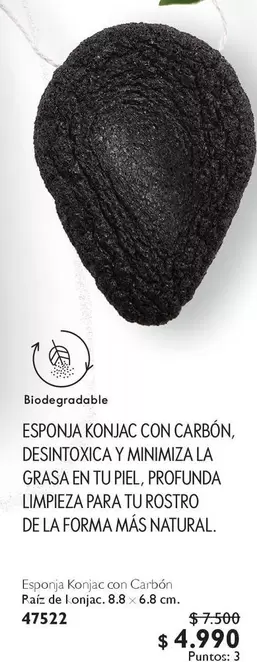 Estoma Konjac Con Carbon, Desinfoxica Y Mimineza La Grasa En Tu Piel, Profunda Limpieza Para Tu Tu Rostro De La Forma Mas Natural