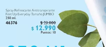 Jumbo - Spray Refrescante Antitranspirante Feet Up Everyday Tamano