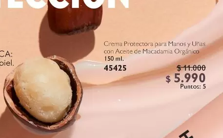 Macadamia - Crema Protectora Para Manos Y Unas Con Aceite De Organico