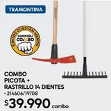 Tramontina - Combo Picota + Rastrillo 14 Dientes