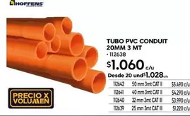 Cat - Tubo Pvc Conduit 20mm 3 Mt