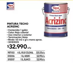 Sipa - Pintura Techo