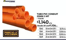 Cat - Tubo Pvc Conduit 20mm 3 Mt
