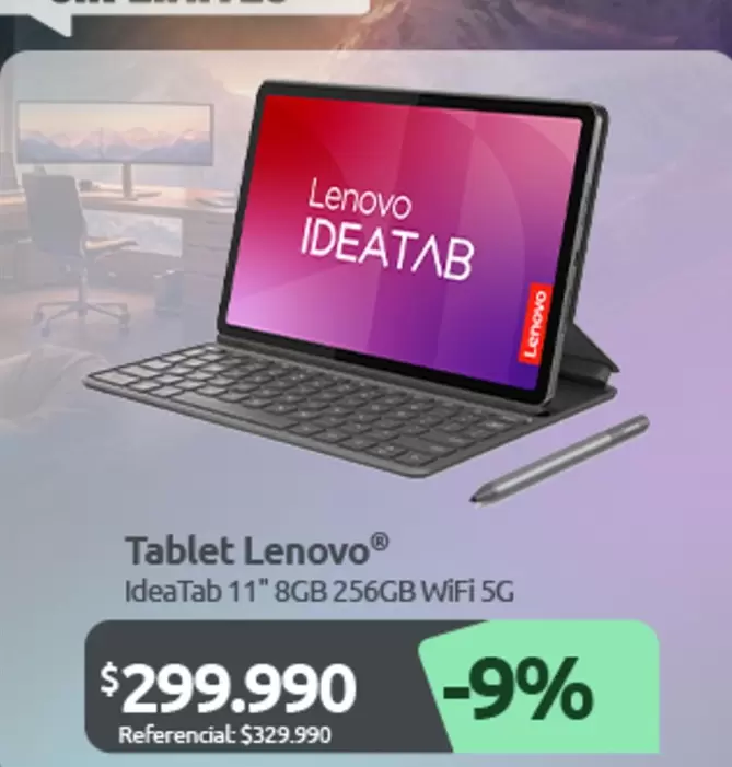 Lenovo - Tablet Ideatab 11" 8GB 256GB Wifi 5G