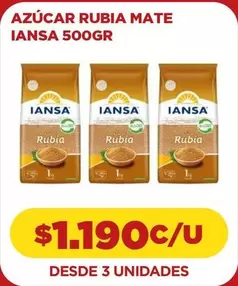 Iansa - Azúcar Rubia Mate