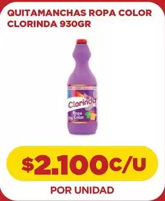 Clorinda - Quitamanchas Ropa Color