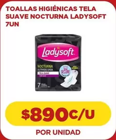 Ladysoft - Toallas Higienicas Tela Suave Nocturna