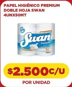 Swan - Papel Higienico Premium Doble Hoja