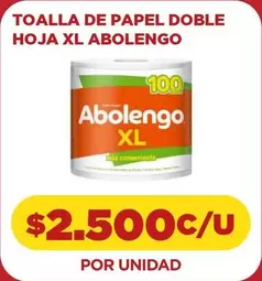 Abolengo - Toalla De Papel Doble Hoja Xl