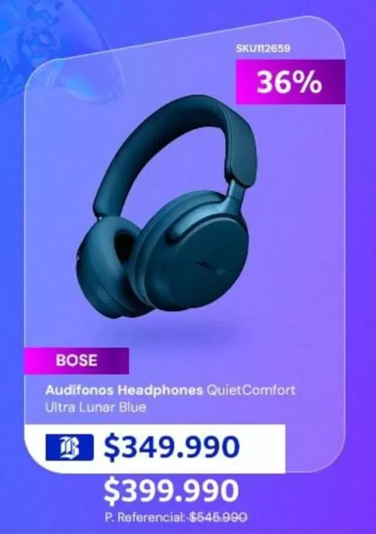 Bose - Audifonos Headphones QuietComfort Ultra Lunar Blue