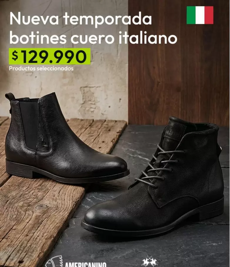 Botines Cuero Italiano