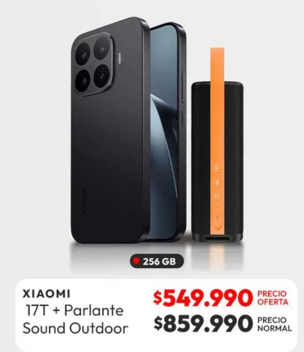 Xiaomi - 17T + Parlante Sound Outdoor