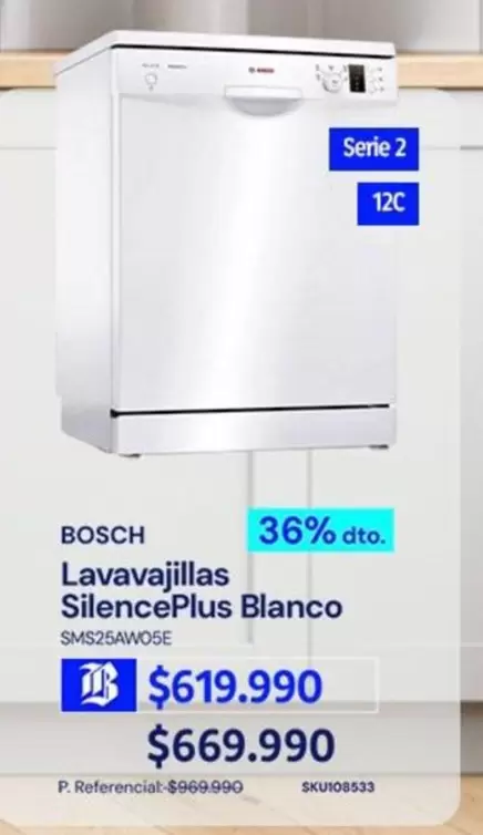 Bosch - Lavavajillas Silenceplus Blanco