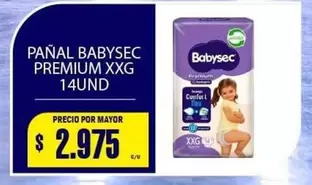 Babysec - Pañal Premium Xxg