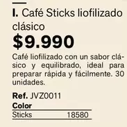 Ideal - Cafe Liofilizado Con Un Sabor Cla- Sico Y Equilibrado, Para Preparar Rapida Y Facialmente. 30 Unidades