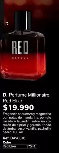 Millionaire - Perfume Red Elixir