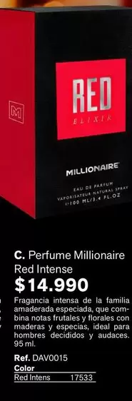 Millionaire - Perfume Red Intense