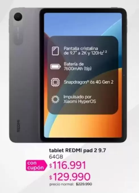 Xiaomi - Tablet Pad 2 9.7 64GB