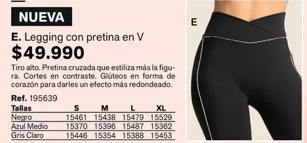 Cortes - Legging Con Pretina En V