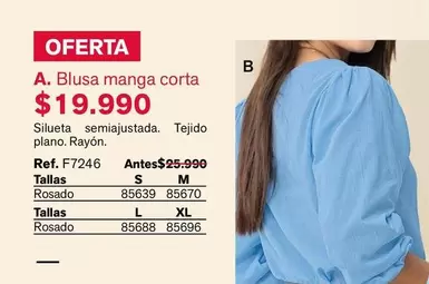 Blusa Manga Corta