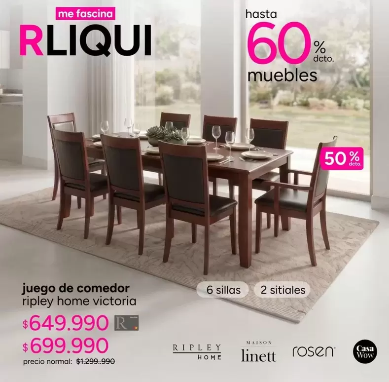 Victoria - Juego De Comedor Riplay Home