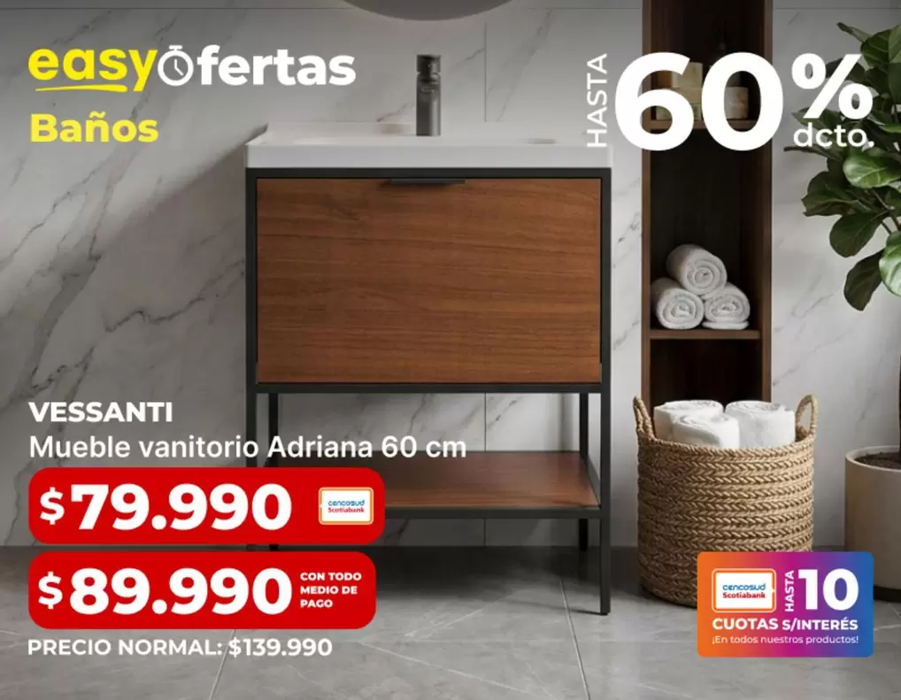 Vessanti - Mueble Vanitório Adriana 60 cm