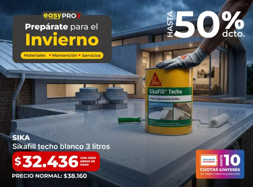 Sika - fill Techo Blanco 3 Litros