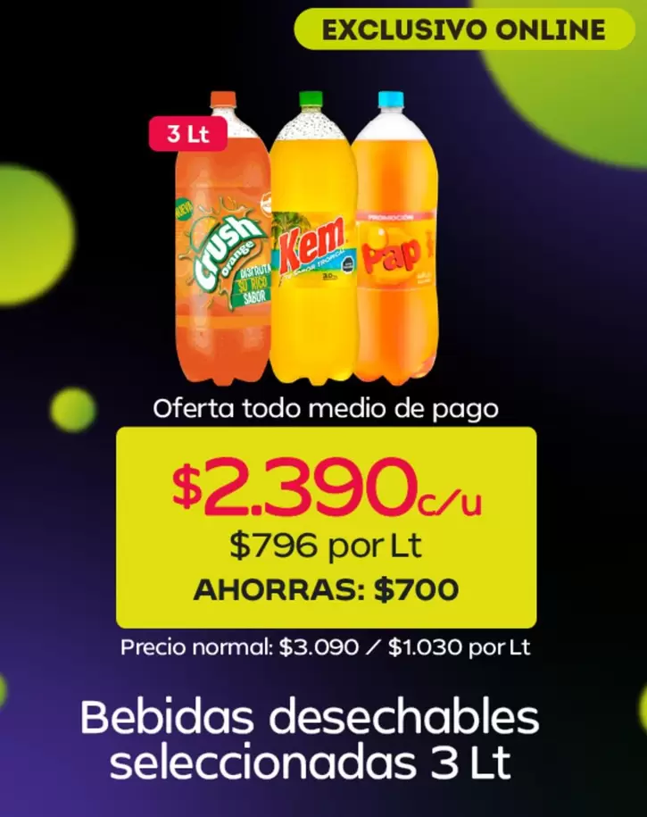 Crush - Bebidas Desechables Seleccionadas