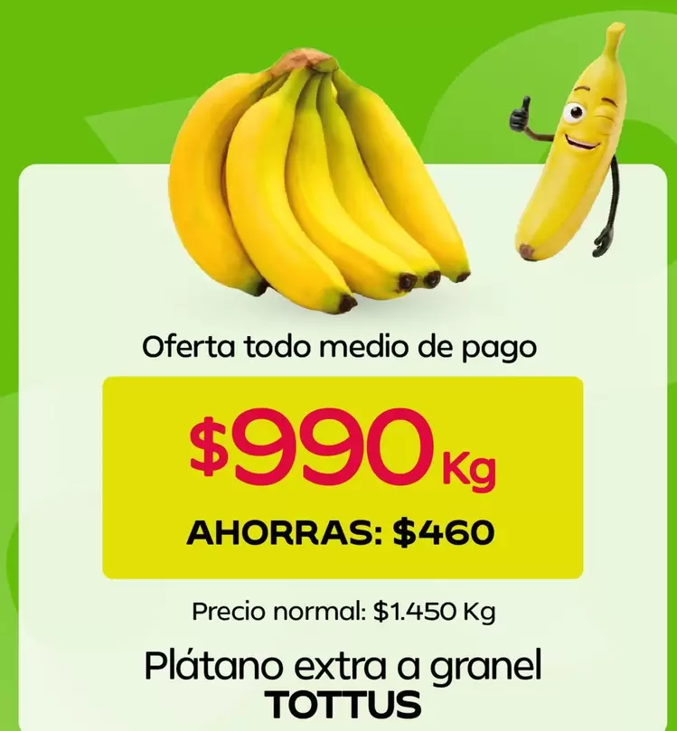 Tottus - Platano Extra Granel