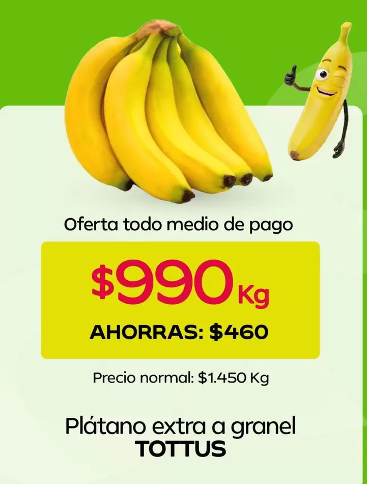 Tottus - Platano Extra A Granel