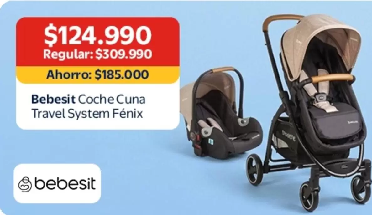 Bebesit - Coche Cuna Travel System Fénix