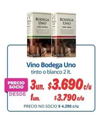 Uno - Vino Bodega Tinto O Blanco