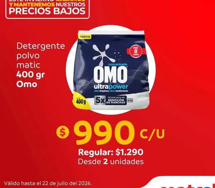 Omo - Detergente Polvo Matic