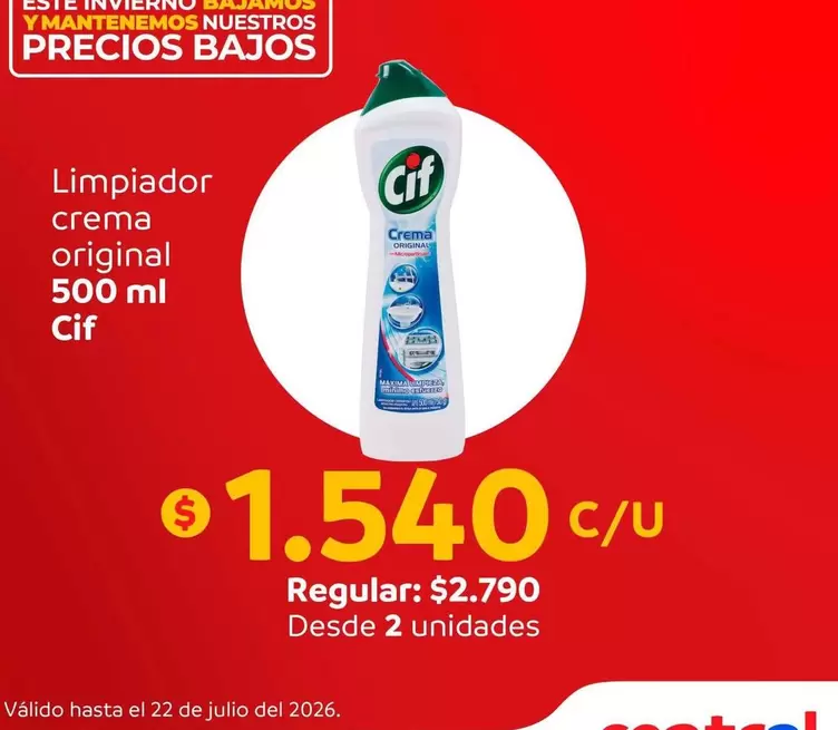 Cif - Limpiador Crema Original
