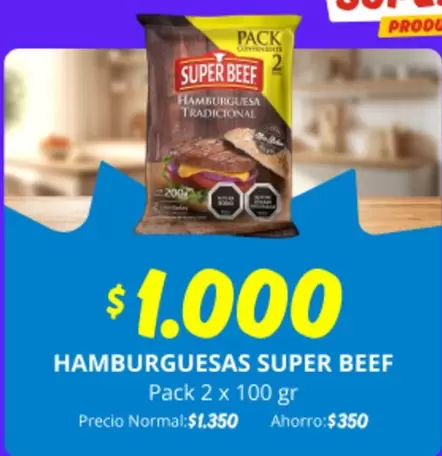 Hamburguesas Super Beef