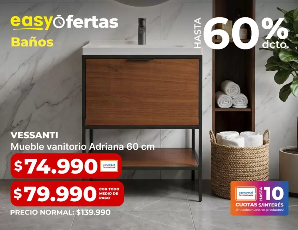 Vessanti - Mueble Vanittorio Adriana 60 cm