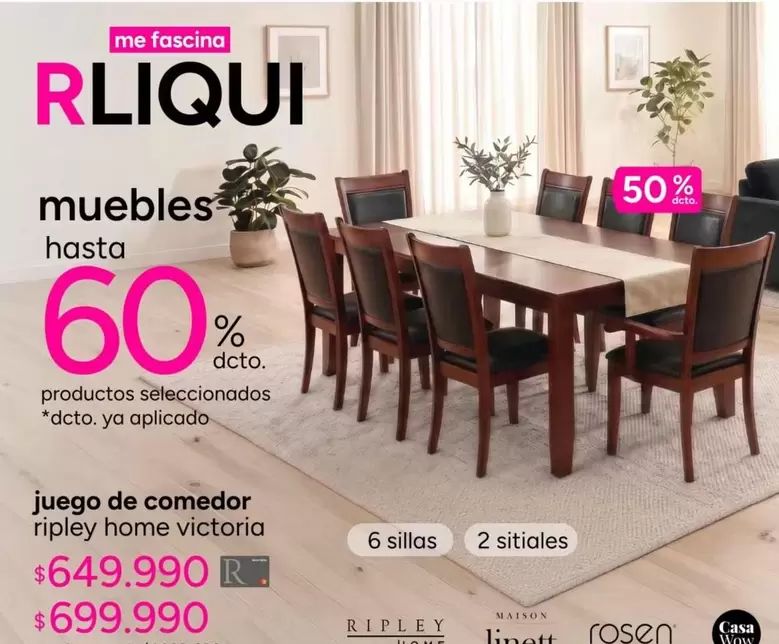 Victoria - Juego De Comedor Ripley Home
