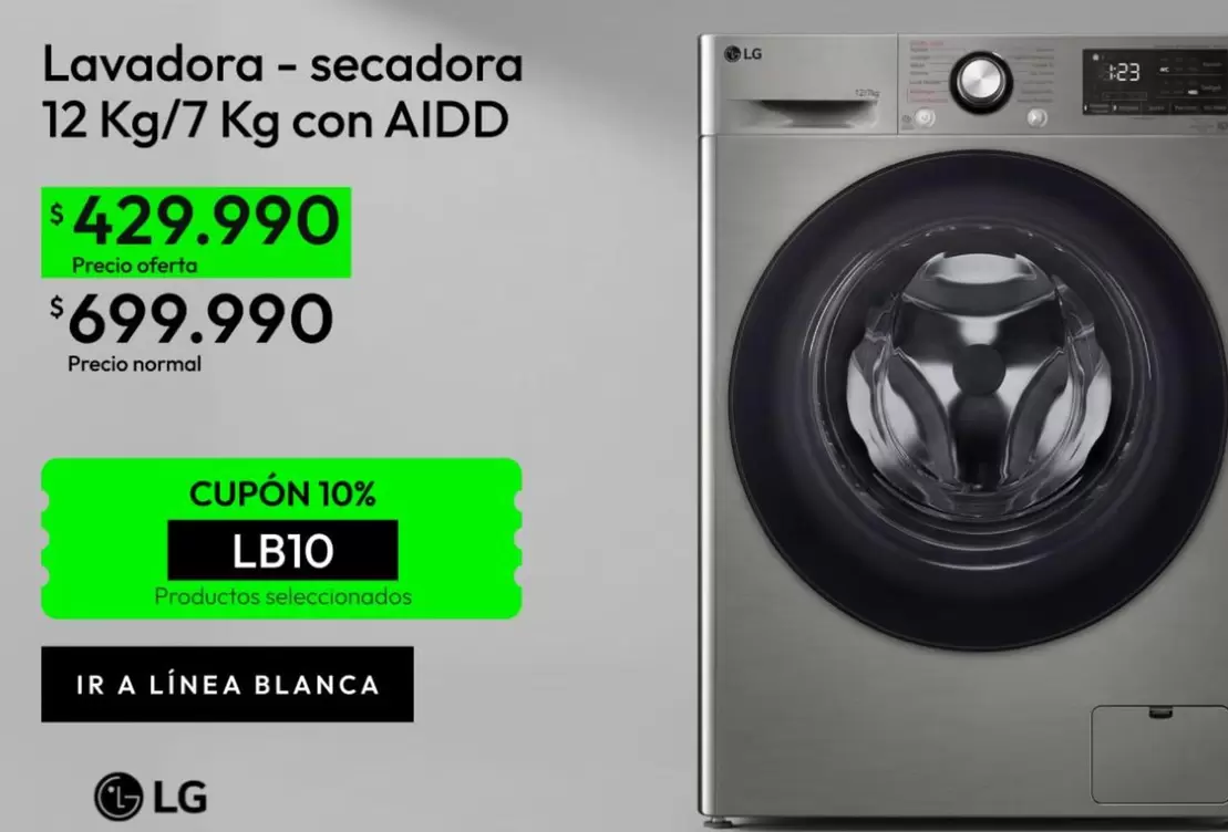 LG - Lavadora-secadora