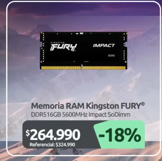 Kingston - Memoria Ram Fury